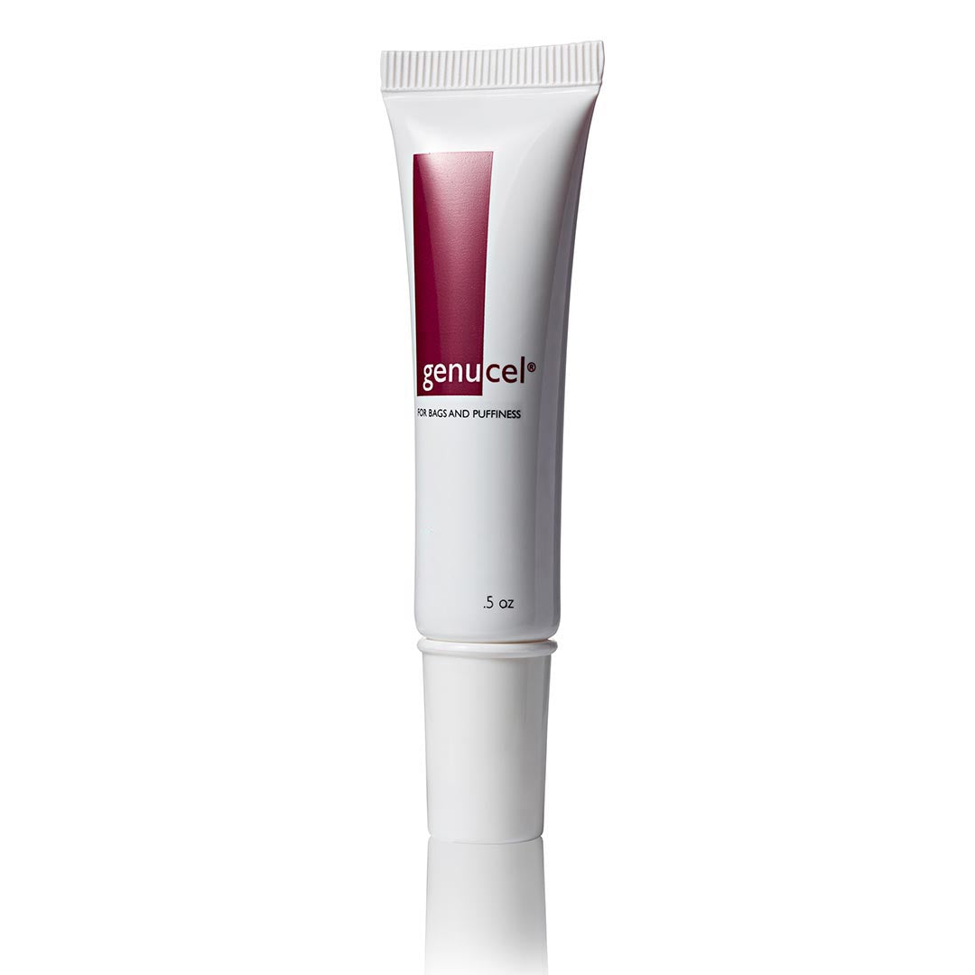 A skincare product from Genucel Skin Care. This product is named Genucel serum for undereye bags and puffiness treatment.