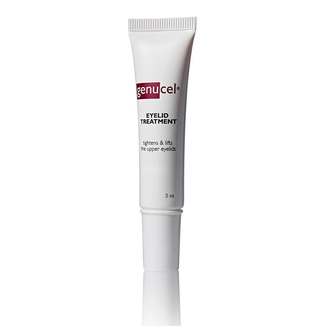 Genucel Eyelid Treatment helps visibly tighten & lifts the appearance of upper eyelids.