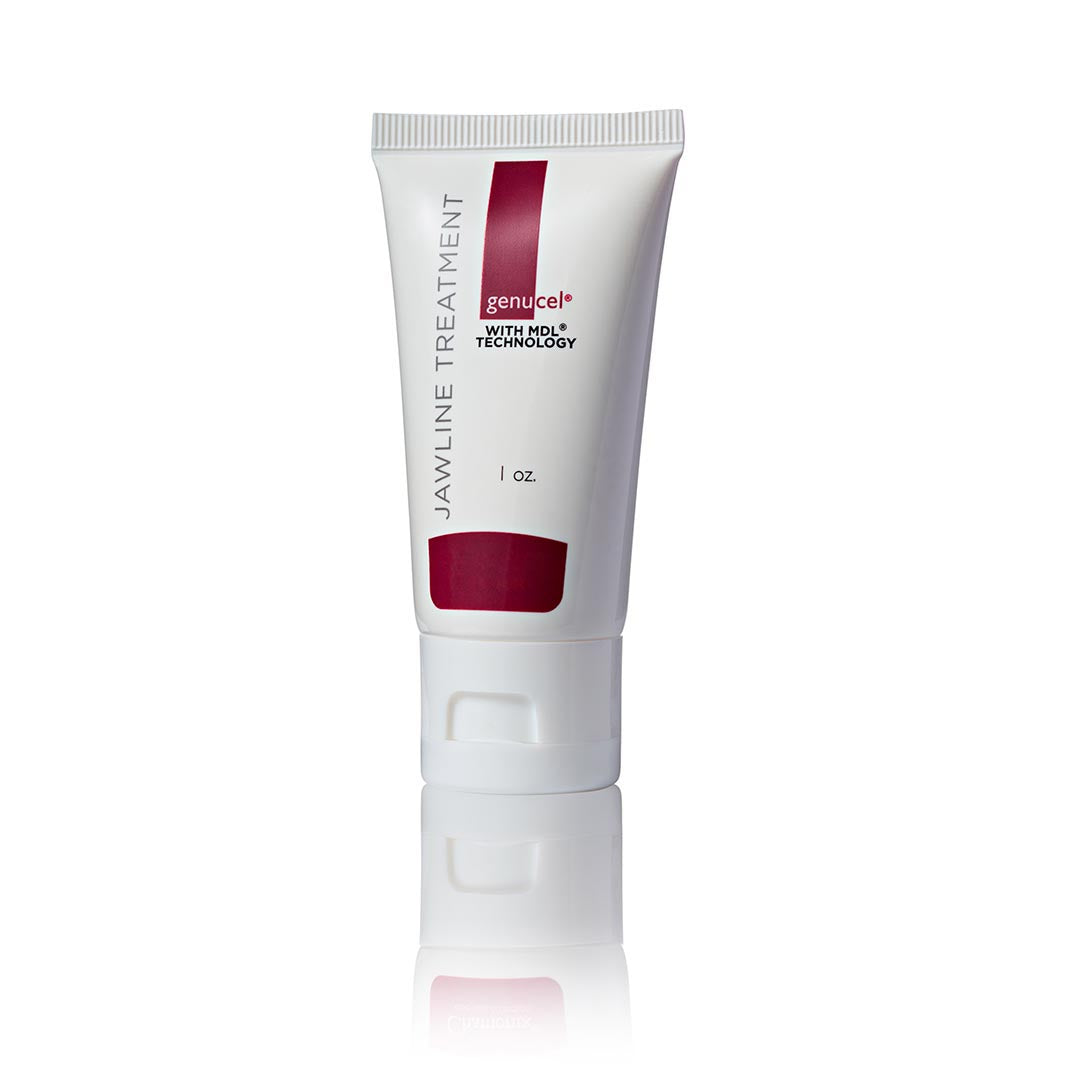 A skincare product from Genucel Skin Care. This product is named Genucel Jawline Treatment with MDL Technology.