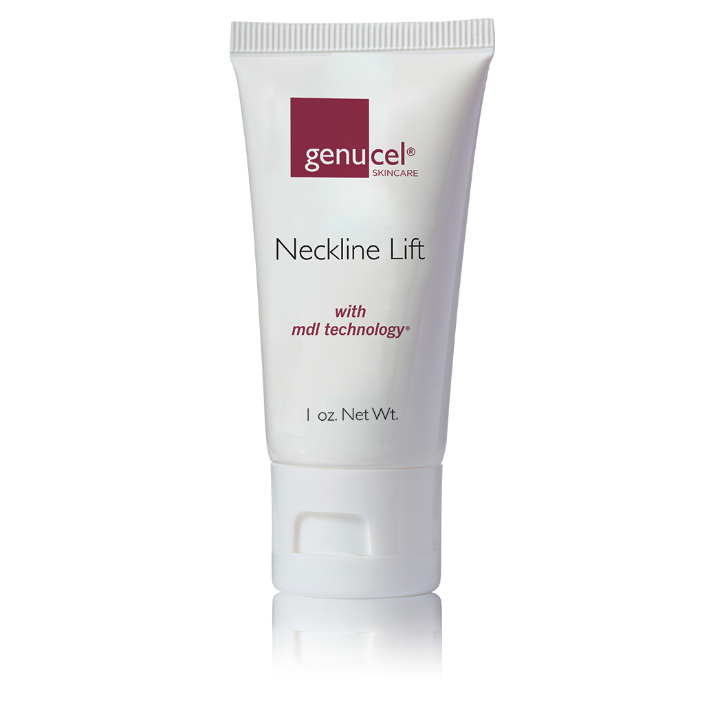 Genucel Neckline Lift skincare product on a white background
